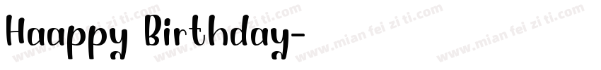 Haappy Birthday字体转换